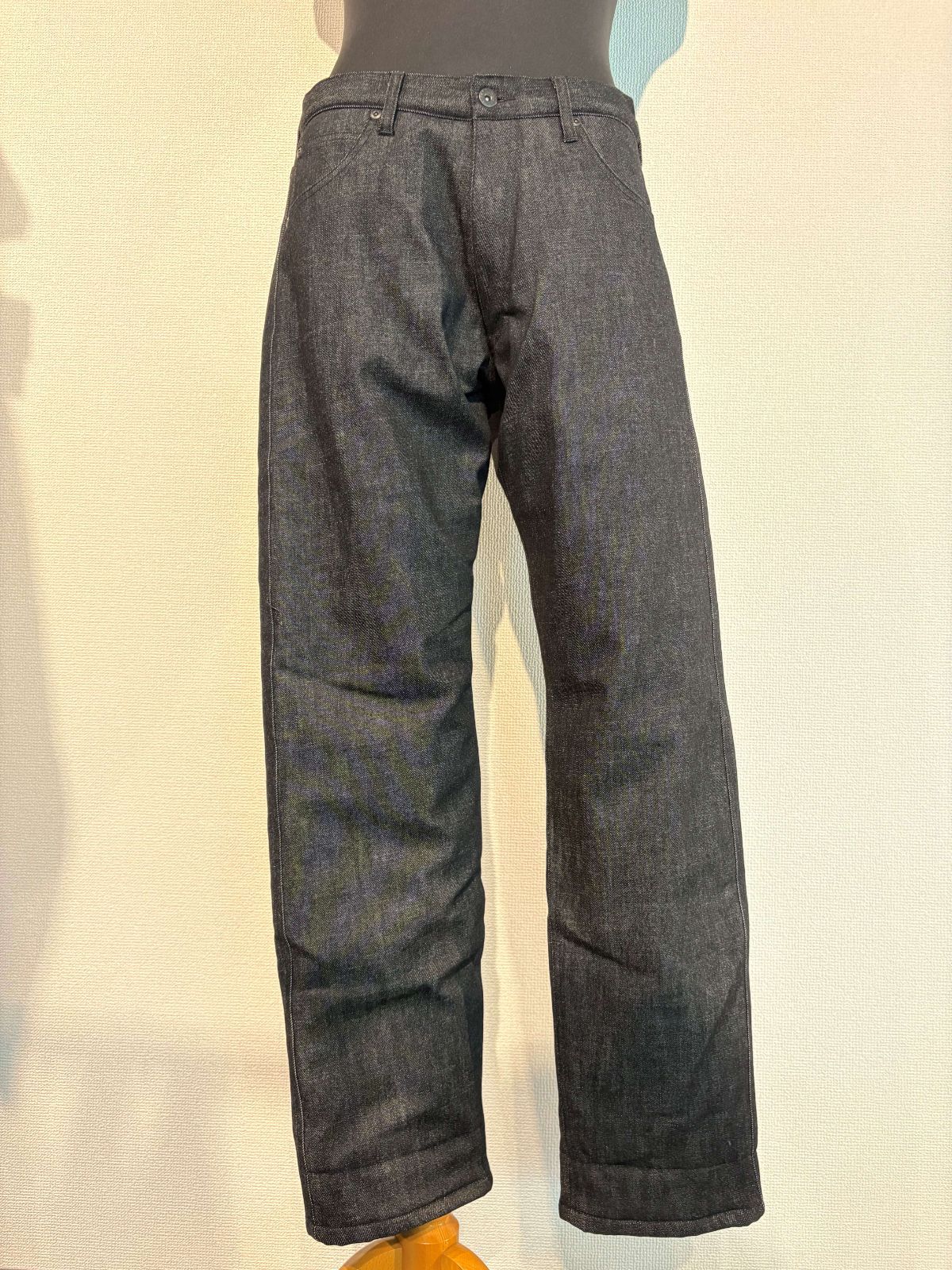 UNCROWD WINTER RIDE PANTS BLACKINDIGO 黒 デニム ジーンズ パンツ ボトムス アンクラウド BLUCO ブルコ 冬物 裏起毛 ツーリング バイク アウトドア