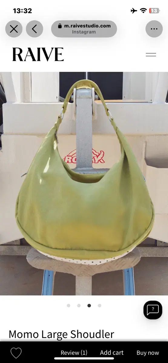 RAIVE モモ ラージ ショルダーバッグ オリーブ