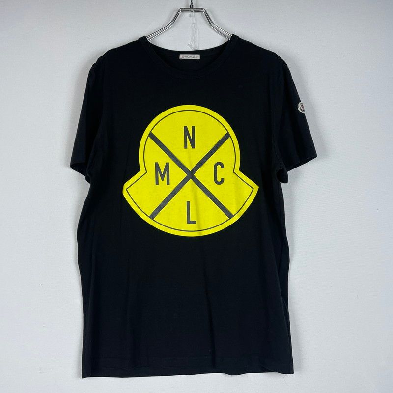 【中古品】 MONCLER モンクレール EMBLEM LOGO PRINT SS TEE F10918C73620 エンブレム ロゴ プリント ショートスリーブ Tシャツ 半袖 トップス 【141-260606-yo-06-tei】