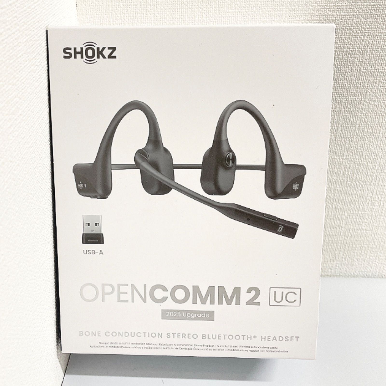 Shokz OpenComm2 UC 2025 Upgrade イヤホン USB-Aワイヤレスアダプター付き SKZ-EP-000040【Aランク】725