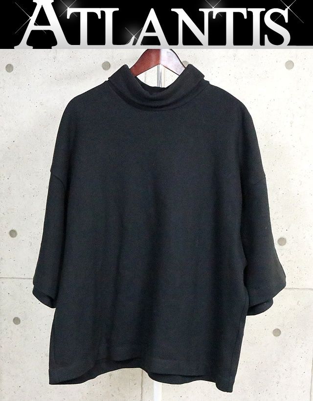 FEAR OF GOD 銀座店 フィア オブ ゴッド タートルネック 半袖 ニット メンズ size:M 黒 103482