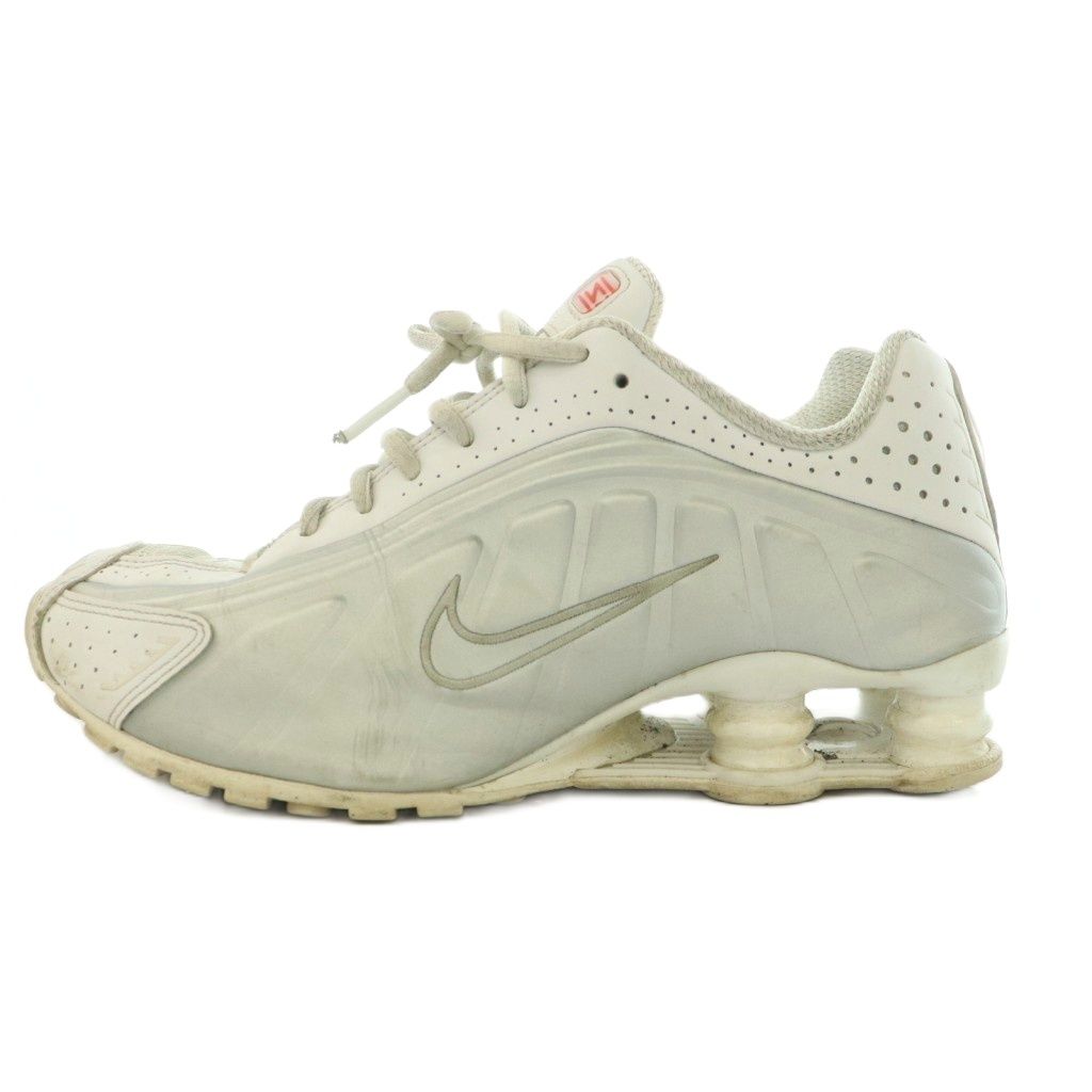 ナイキ NIKE SHOX R4 White and Metallic Silver ショックスR4 ホワイト メタリックシルバー スニーカー US7.5 AR3565-101 /BB ■GY12