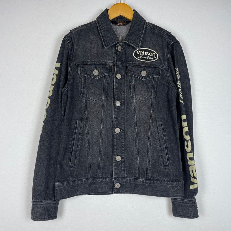 【中古品】 VANSON バンソン ONESTAR EMBROIDERY WAPPEN DENIM JACKET ワンスター 刺繍 ワッペン デニムジャケット ライトアウター Gジャン 【145-260606-yo-16-tei】