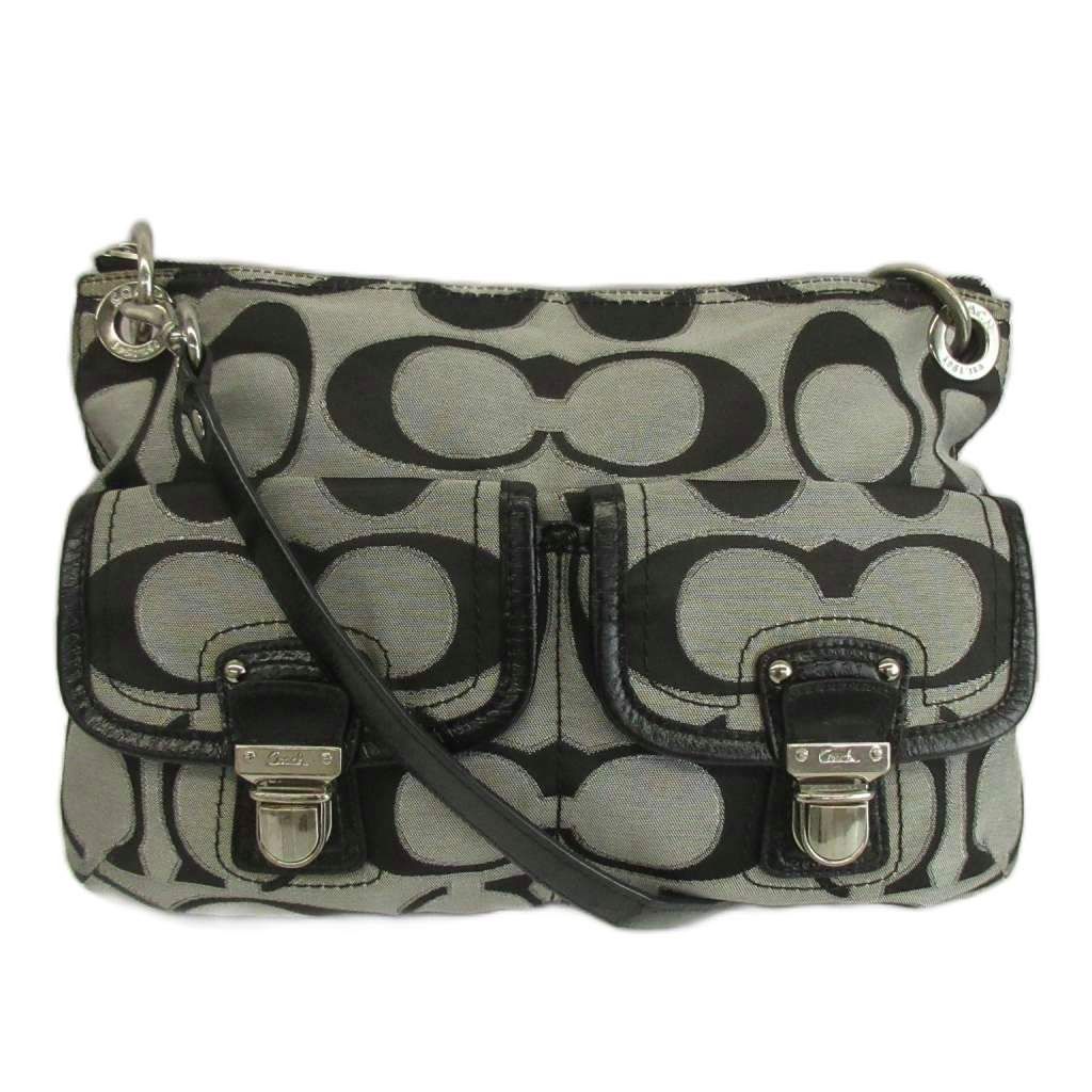 レディース コーチ COACH ポピー シグネチャー ダブルポケット 