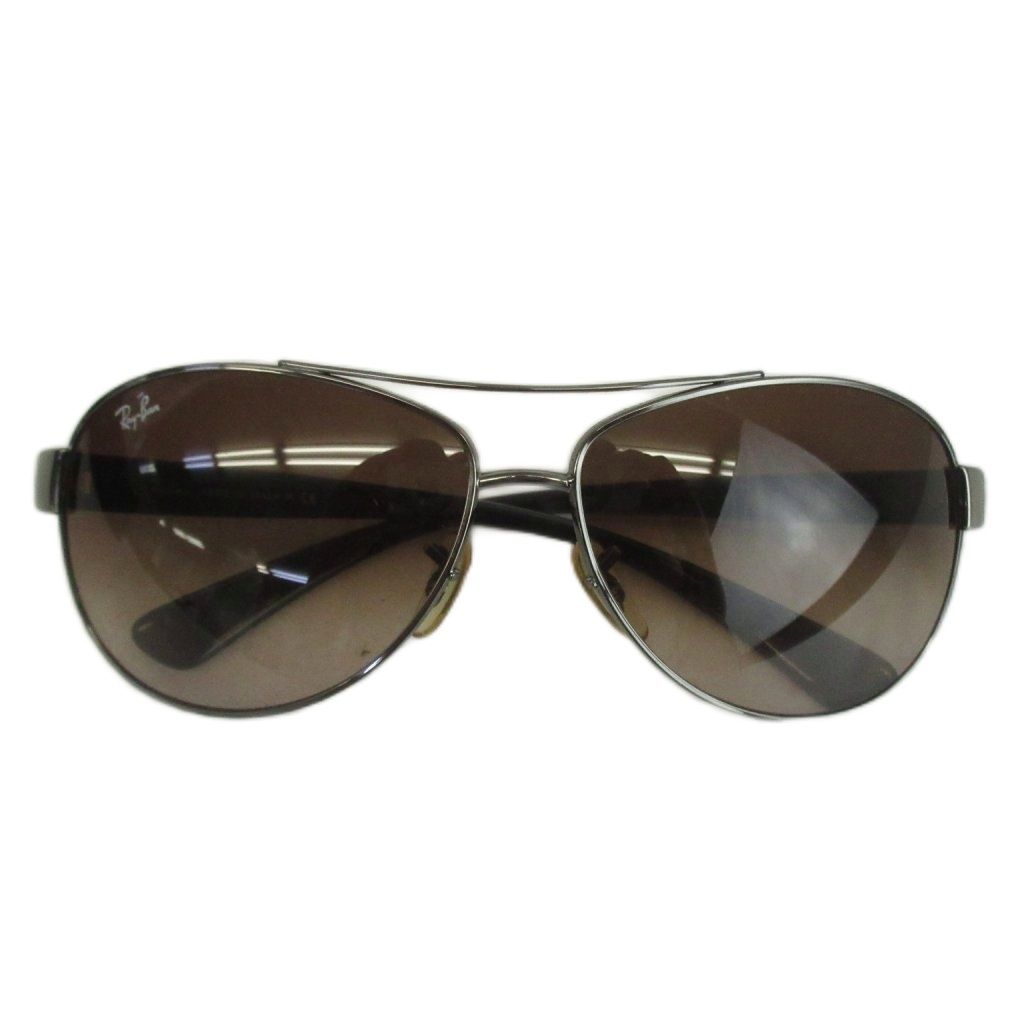 レイバン RAY BAN アビエーター 眼鏡 サングラス メタルフレーム グラデーション ティアドロップ ツーブリッジ 63□13 シルバー色 黒 ブラック RB3386 /XZ ■GY18