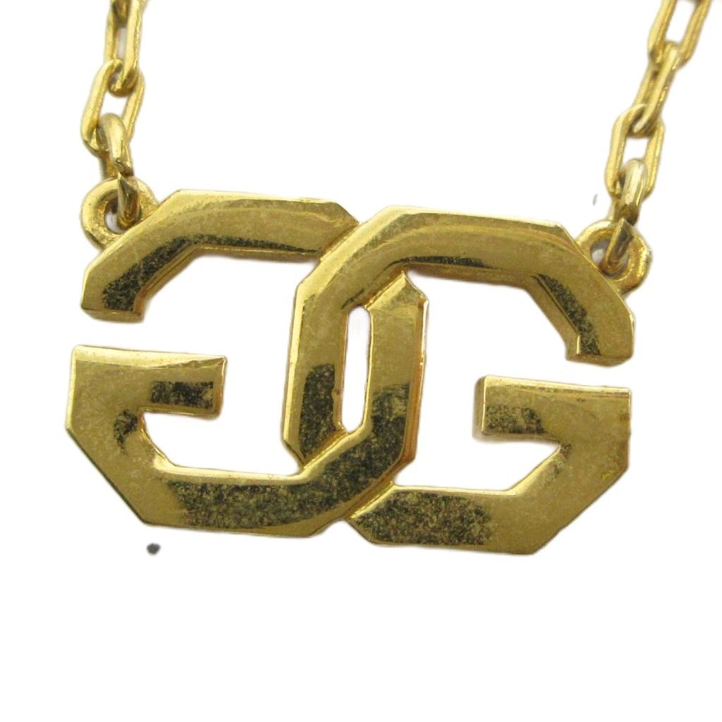 ジバンシィ GIVENCHY ネックレス アクセサリー ペンダント ロゴ ゴールド色 ■GY11 /MQ