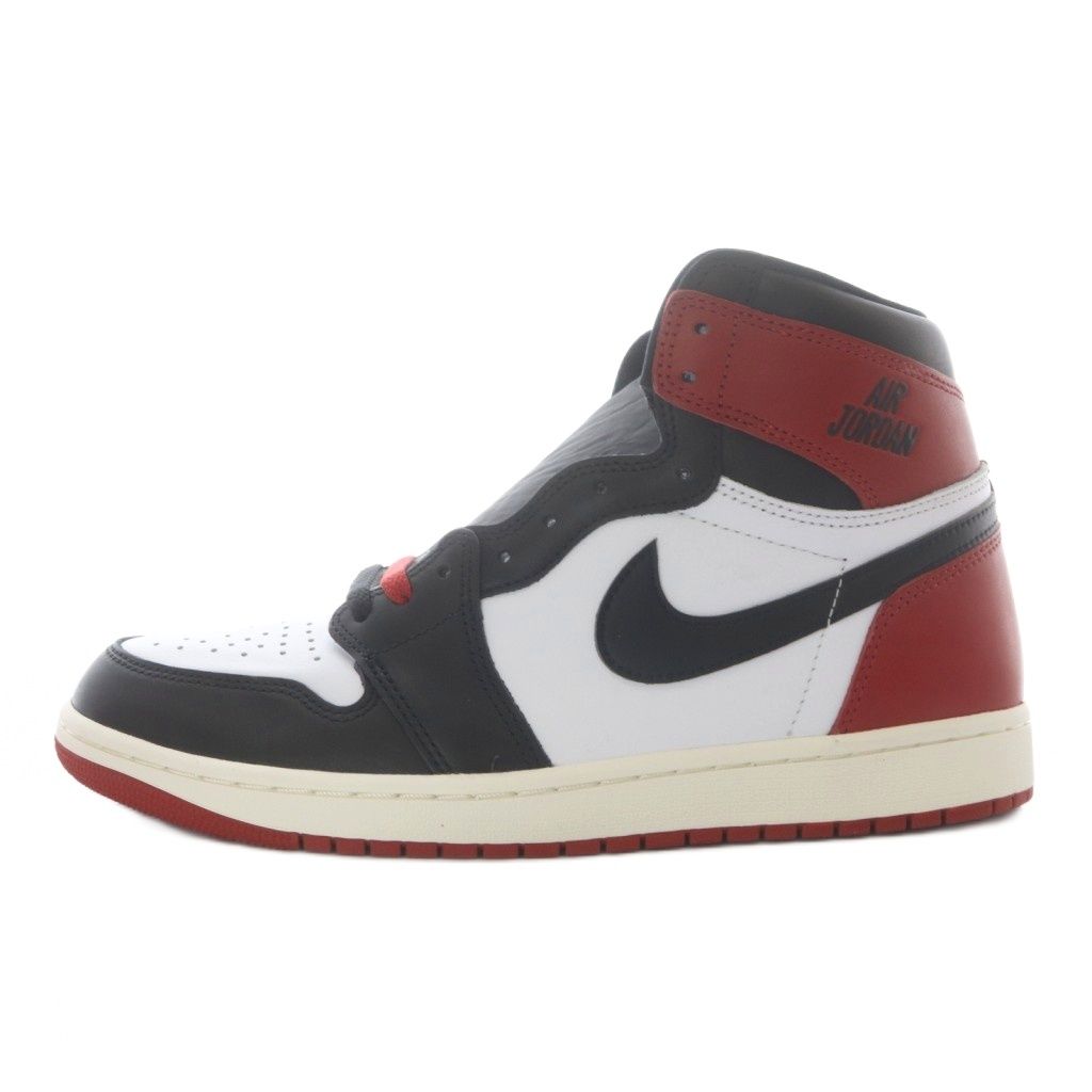 ナイキ NIKE AIR JORDAN 1 RETRO HIGH OG BLACK TOE REIMAGINED スニーカー US10.5 ホワイト ブラック バーシティレッド DZ5485-106 /YO34