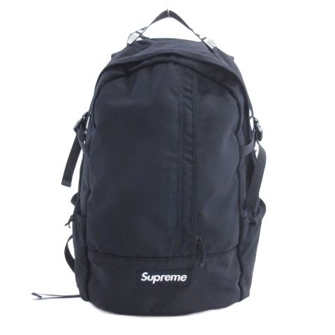 シュプリーム SUPREME 18SS ロゴ バックパック ブラック ☆AA★