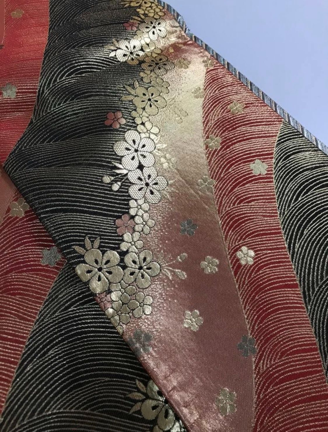 全通リバーシブル 帯丈462cm 袋帯 飾り結び 全通リバーシブル 帯丈462cm 袋帯 飾り結び