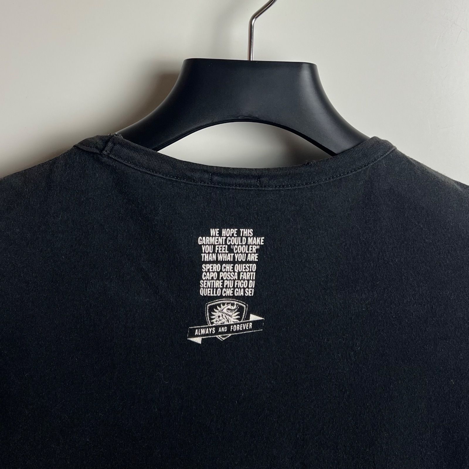 D&G DOLCE & GABBANA 00s y2k archive fuck Tee 36 S ドルガバ ディー 