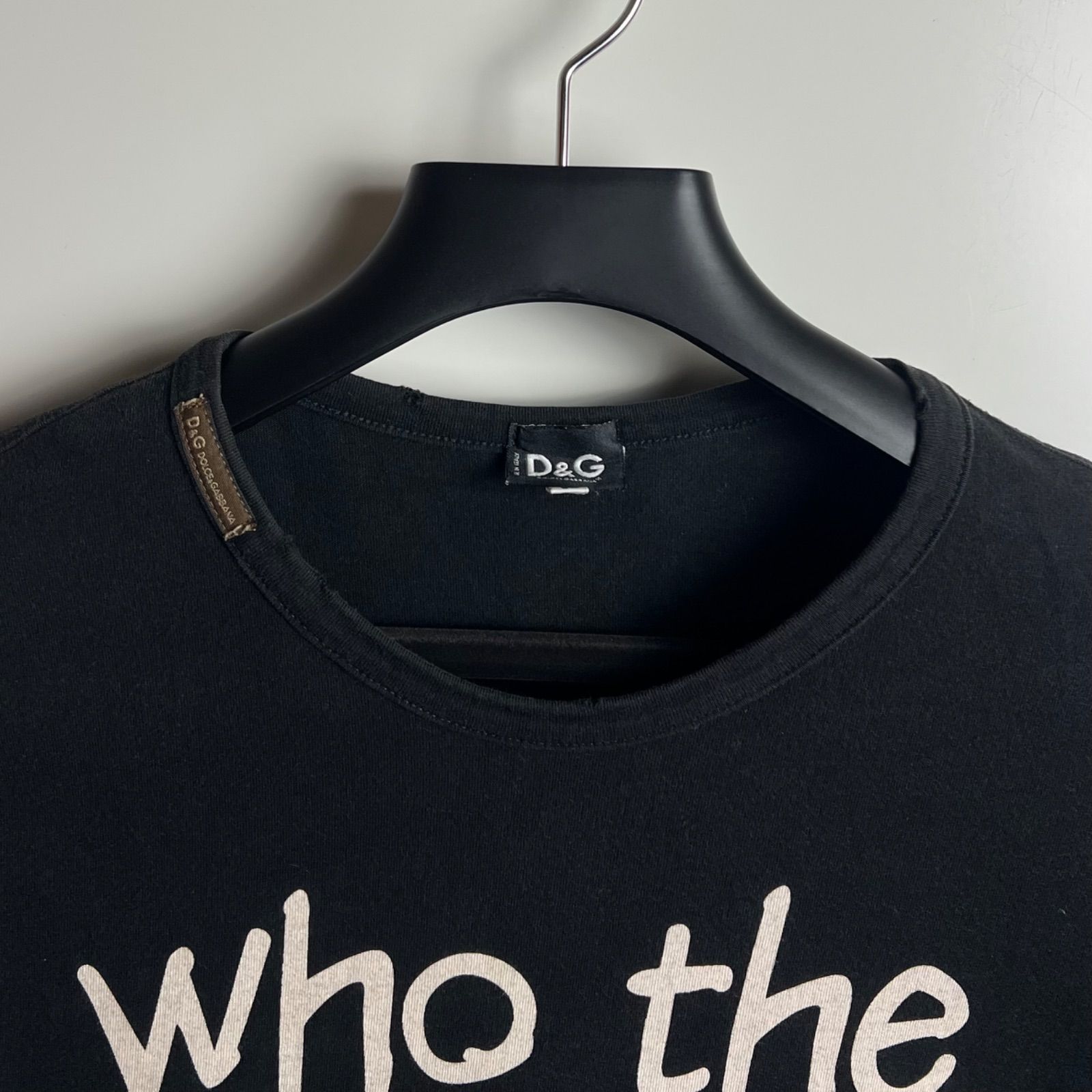 D&G DOLCE & GABBANA 00s y2k archive fuck Tee 36 S ドルガバ ディー 