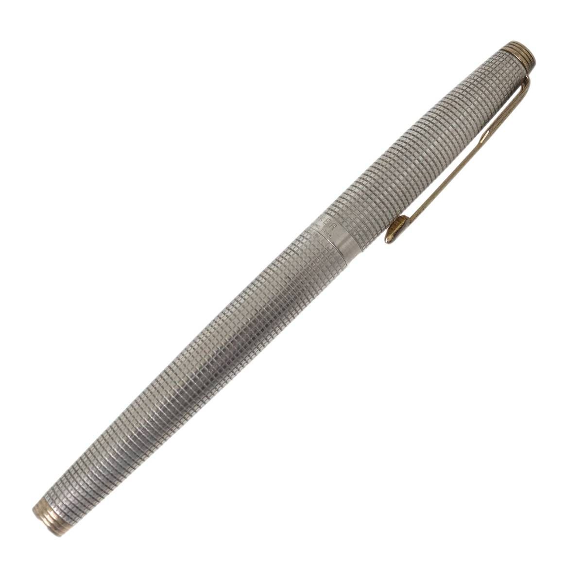 万年筆 PARKER パーカー STERLING CAP＆BARREL スターリング ペン先14K