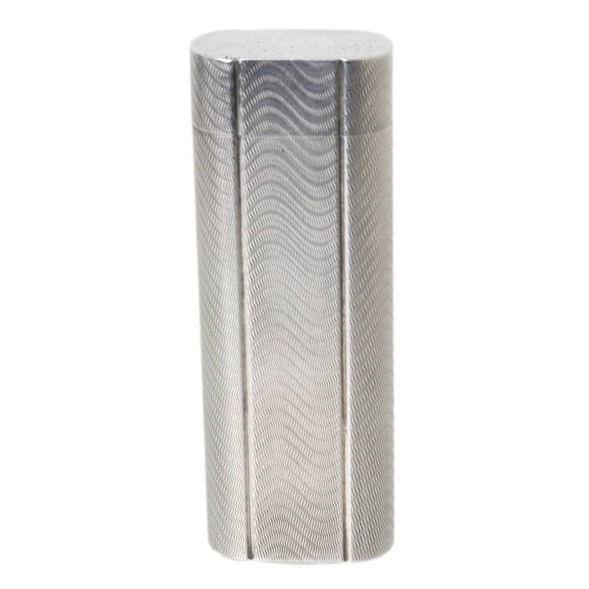 Cartier カルティエ ウェーブ柄 ガスライター シルバー 69.5×25×11.7(mm) NT Bランク