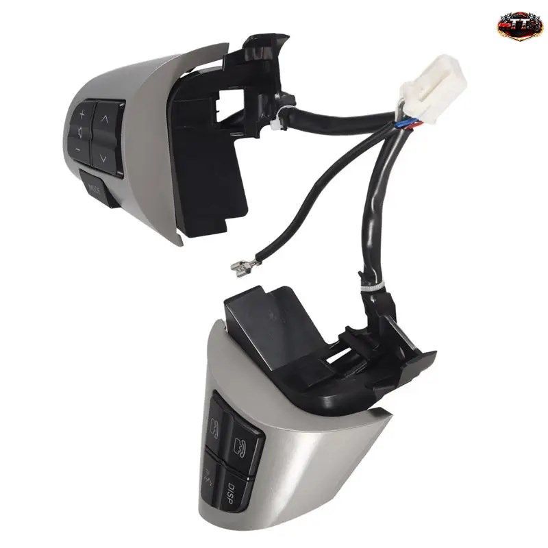 AB98-84250-02230 シルバー ステアリングホイール オーディオ スイッチ ボタン トヨタ カローラ 2006-2013 / ウィッシュ / RAV4 / アルティ