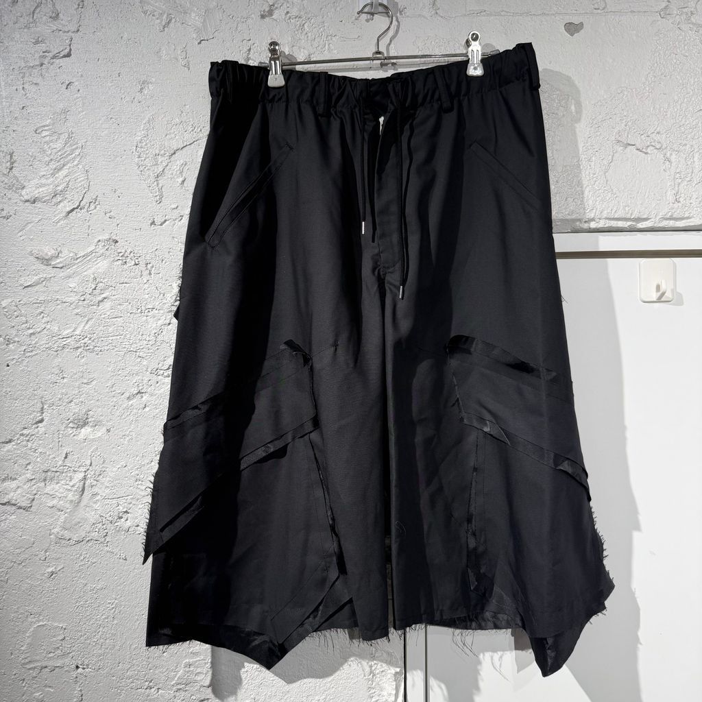 sulvam サルバム Easy Wide Shorts ワイドショーツ SR-P16-100 ブラック size:M 【表参道B06】