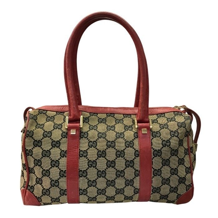 GUCCI グッチ GGキャンバス ミニボストンバッグ レディース レザー