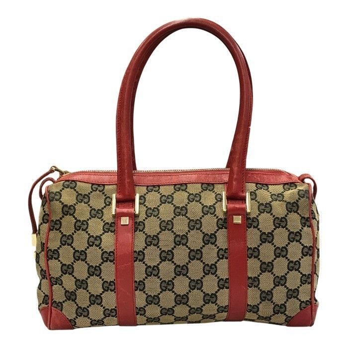 GUCCI グッチ GGキャンバス ミニボストンバッグ レディース レザー