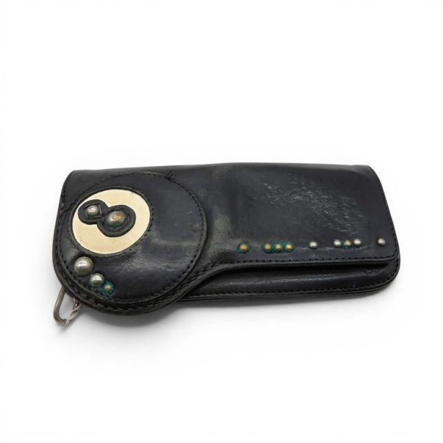 RED MOON CONCHO LEATHER LONG WALLET ウォレットコード&袋付属 レッドムーン コンチョ レザー ロング ウォレット 長財布 大名店