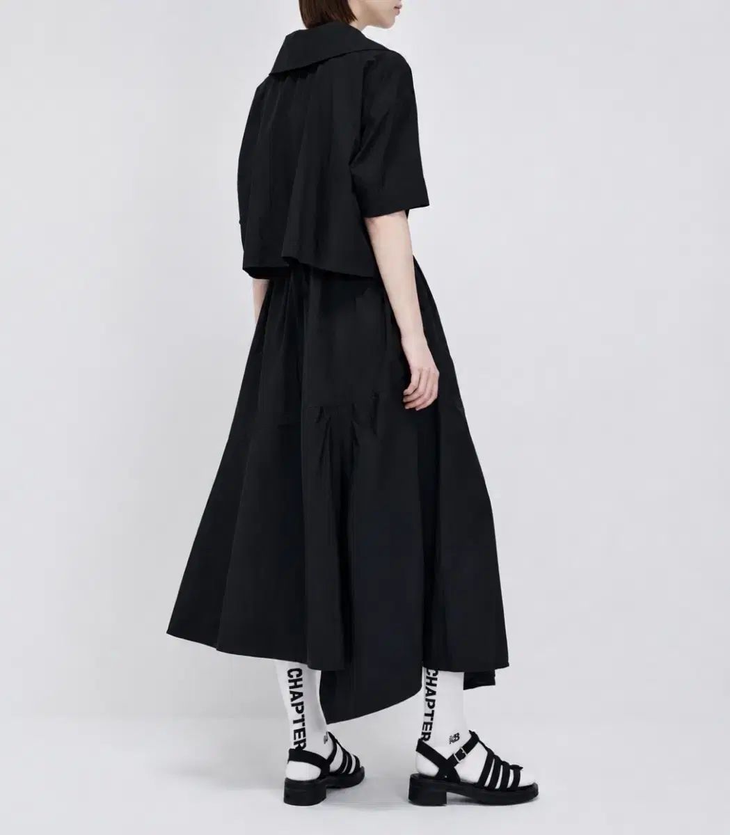 ハン(HAN) システム オーバーサイズ シャカシャカ素材 ロング丈ワンピース SS22