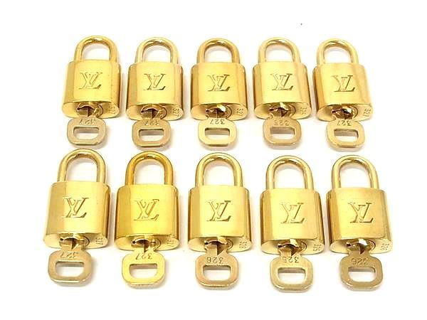 ■美品■ LOUIS VUITTON ルイヴィトン カデナ 南京錠 パドロック 325 326 327 10点セット まとめ売り DB4774