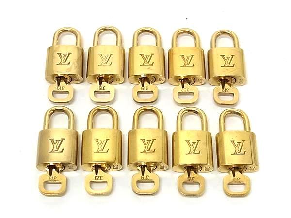 ■美品■ LOUIS VUITTON ルイヴィトン カデナ 南京錠 パドロック 307 319 323 10点セット まとめ売り DB4780