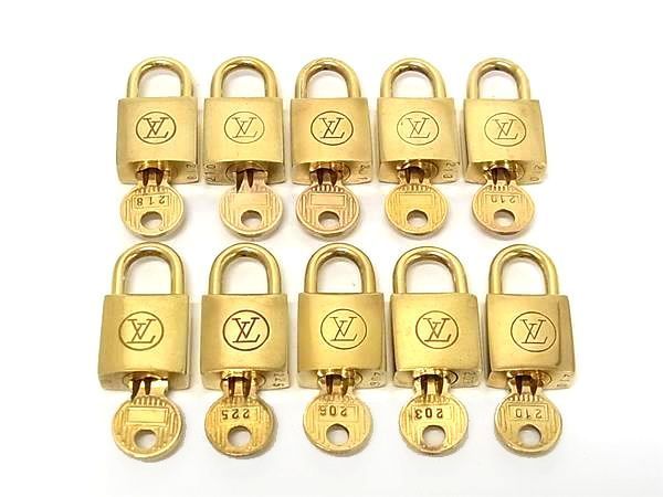 LOUIS VUITTON ルイヴィトン カデナ 南京錠 パドロック 201 203 206 等 10点セット まとめ売り DB4783