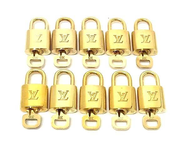 ■美品～■ LOUIS VUITTON ルイヴィトン カデナ 南京錠 パドロック 301 303 307 312 316 319 10点セット まとめ売り DB4813