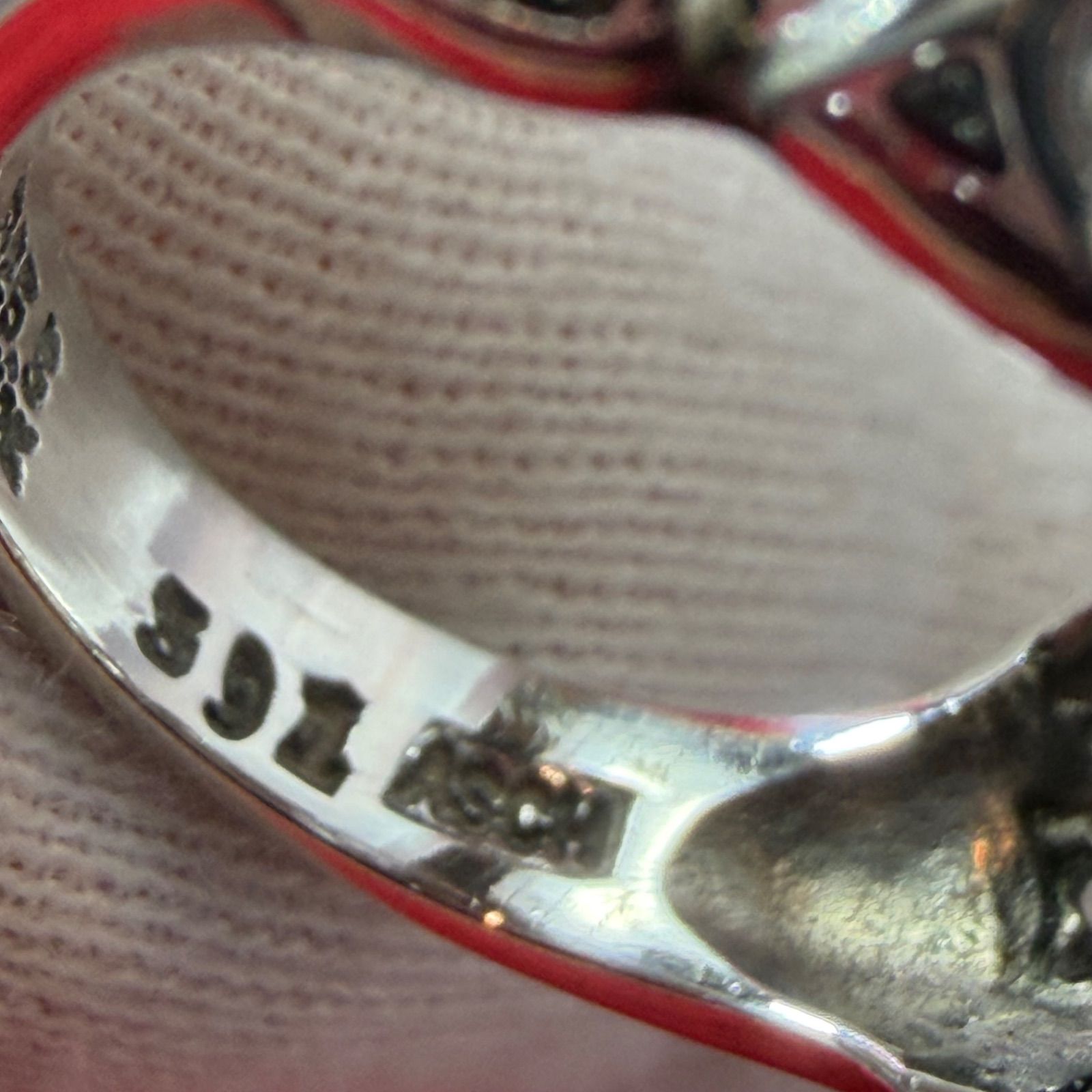 美品 ハートバイハート ♯391リング 8.5号 ジョージジェンセン/GEORG