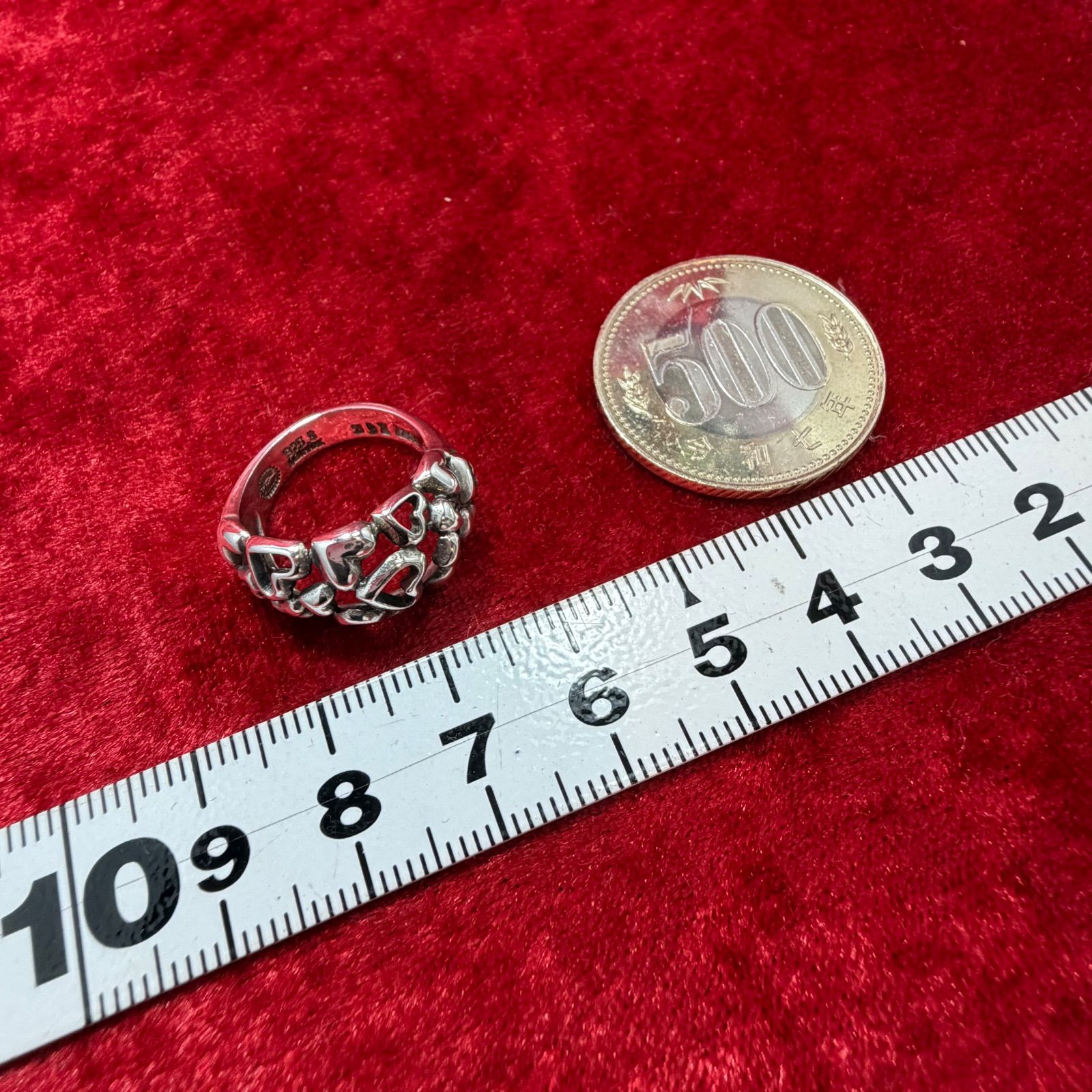 美品 ハートバイハート ♯391リング 8.5号 ジョージジェンセン/GEORG