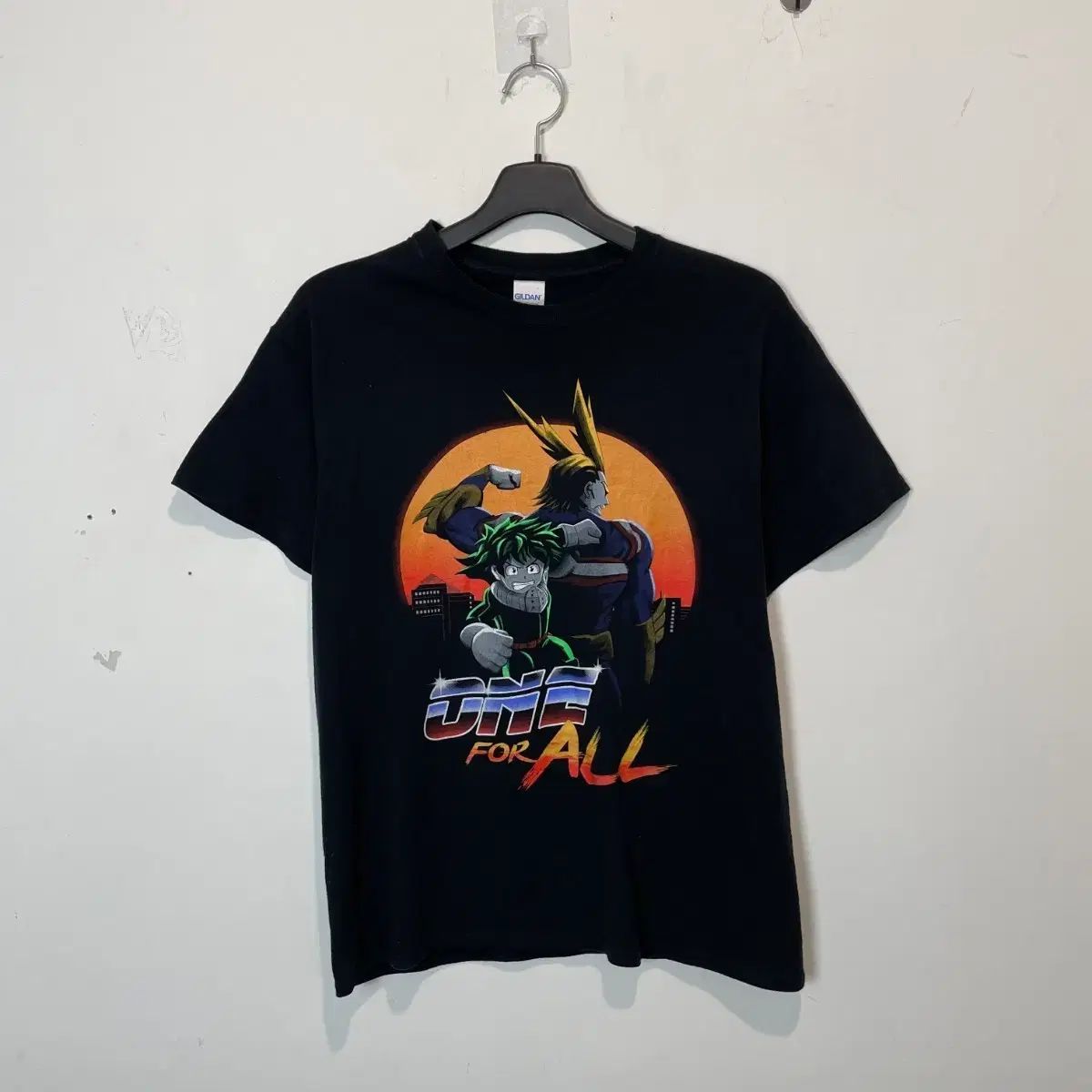 僕のヒーローアカデミア 半袖Tシャツ ブラック
