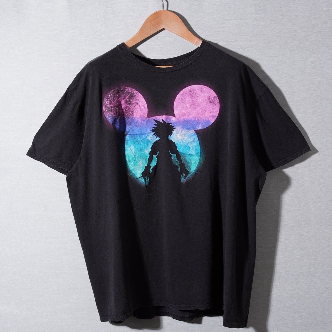キングダムハーツ KINGDOM HEARTS Tシャツ L 相当 ブラック ディズニー