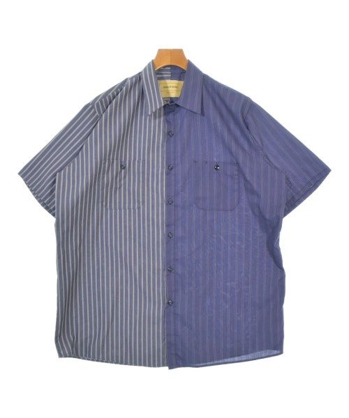 エンポリオアルマーニ シャツ 山羊革 スエード レザー 長袖 44 S 茶色 エンポリオアルマーニ EMPORIO ARMANI シャツ 山羊革 スエード レザー