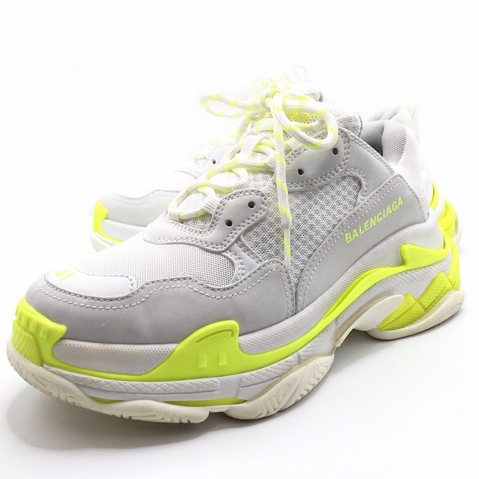 【倉吉店】 中古 BALENCIAGA | バレンシアガ スニーカー TRIPLE S ホワイト 27cm 【135】