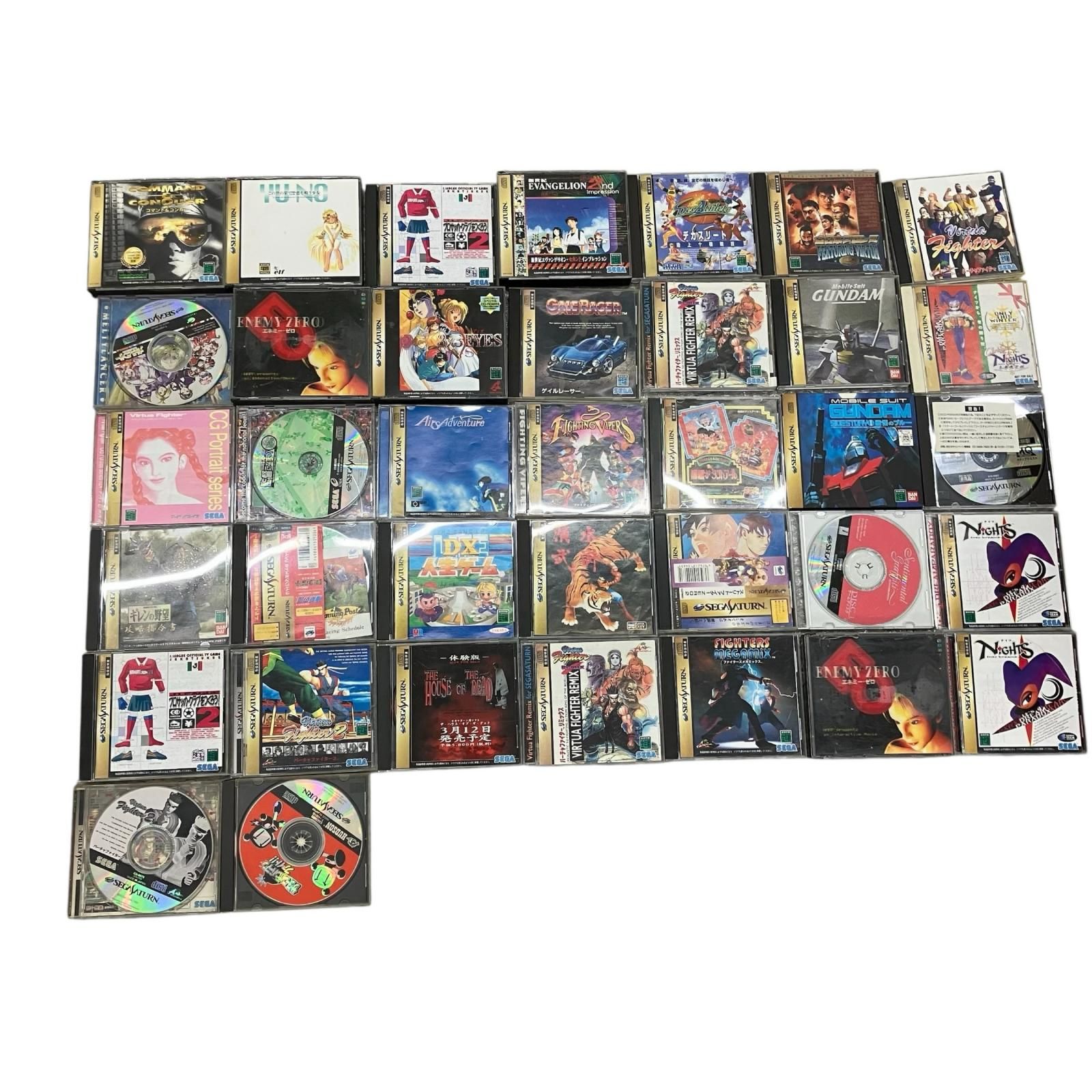 199990 動作未確認 SEGA セガ セガサターン ソフト 37点まとめ売り