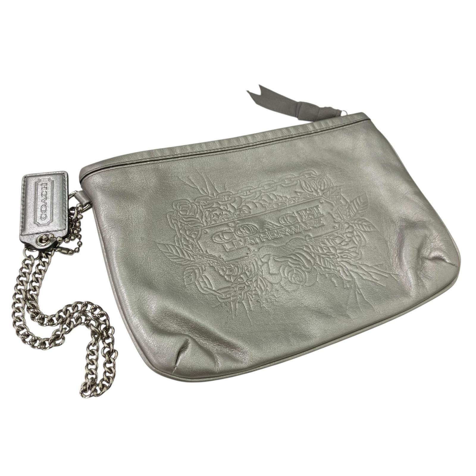 186005 現状品 COACH コーチ トートバッグ グレー トートバッグ PVC