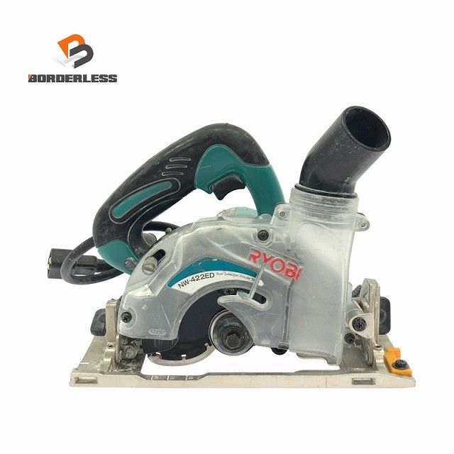 ☆中古品☆RYOBI リョービ 125mm 電子集じん丸ノコ NW-422ED ショートコード 集塵 丸のこ 丸鋸 マルノコ 切断機 カッター128784