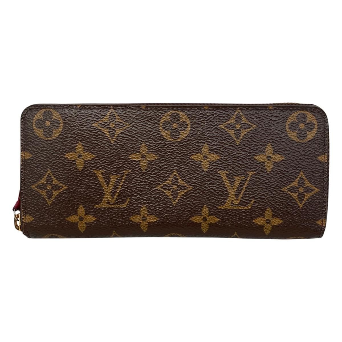 ☆ルイヴィトン 長財布 ポルトフォイユ･クレマンス M60742 モノグラム フューシャ ピンク LOUIS VUITTON
