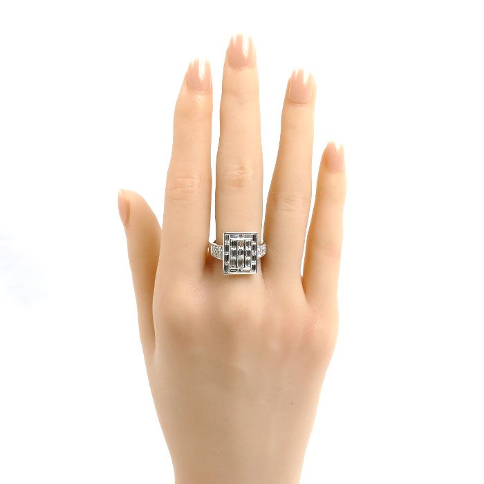 Pt900プラチナ リング・指輪 ダイヤモンド2.12ct 14.5号 11.0g