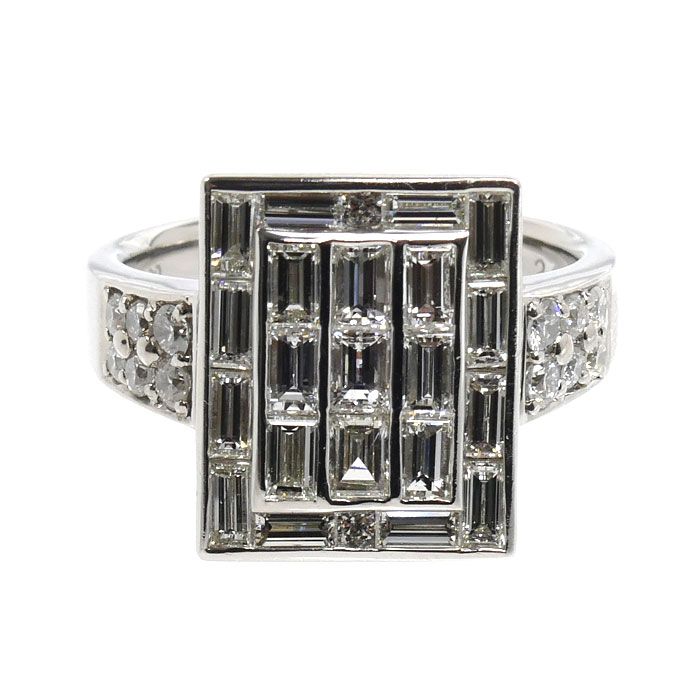 Pt900プラチナ リング・指輪 ダイヤモンド2.12ct 14.5号 11.0g