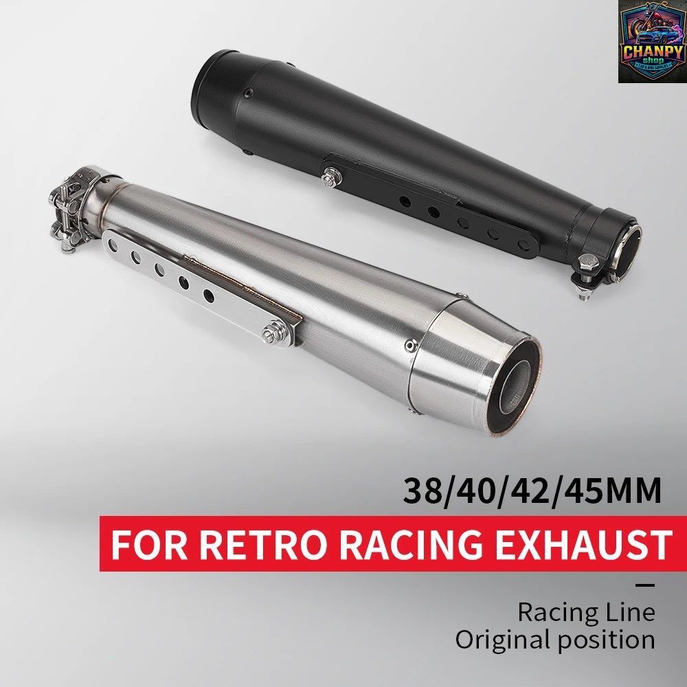 CGSS / CG40 スーパーカブ オートバイ用エキゾーストパイプ RETING SR40 / 125 / 400 38 / 40 / 43 / 45MM レトロエキゾースト K13