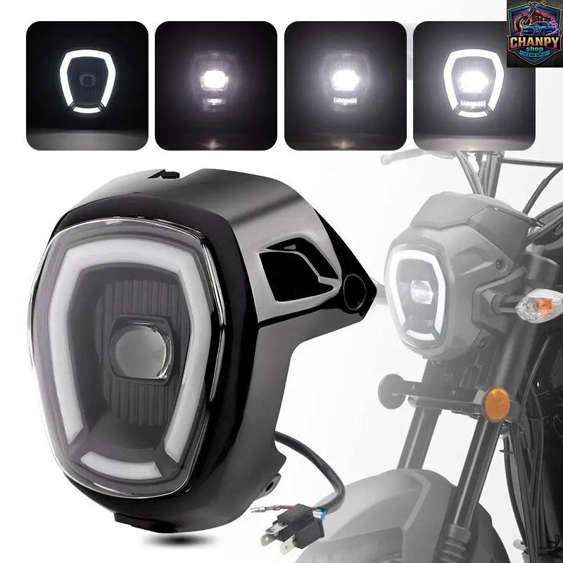 オートバイ用LEDヘッドライトアセンブリ 12V フロントヘッドランプ ヘッドランプ ホンダ ナビ110 2016 - 21