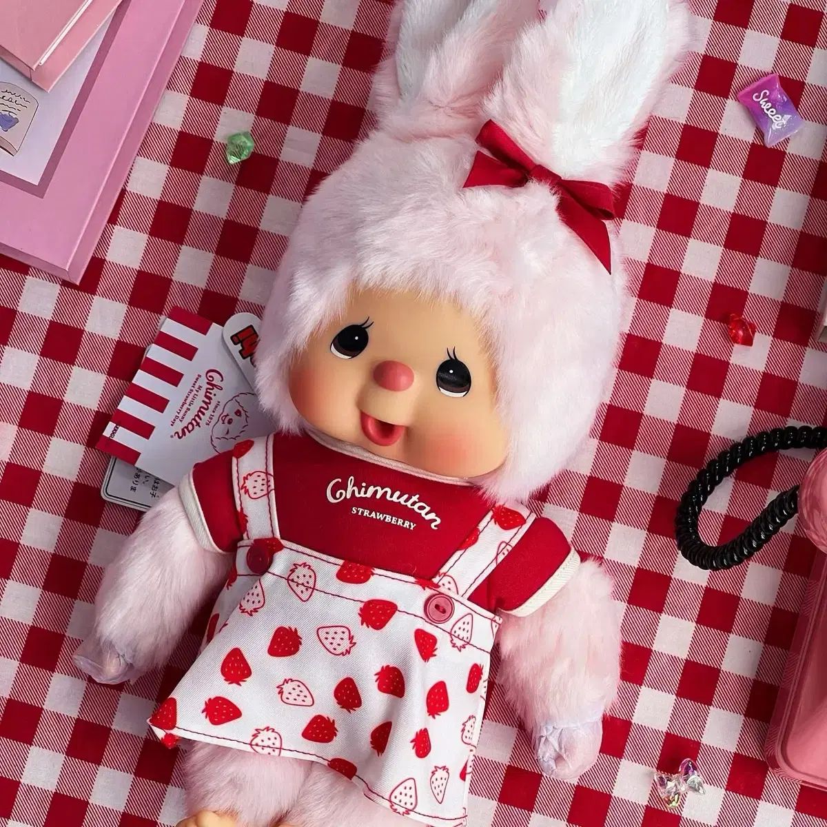 モンチッチ いちご ちむたん M サイズ ぬいぐるみ