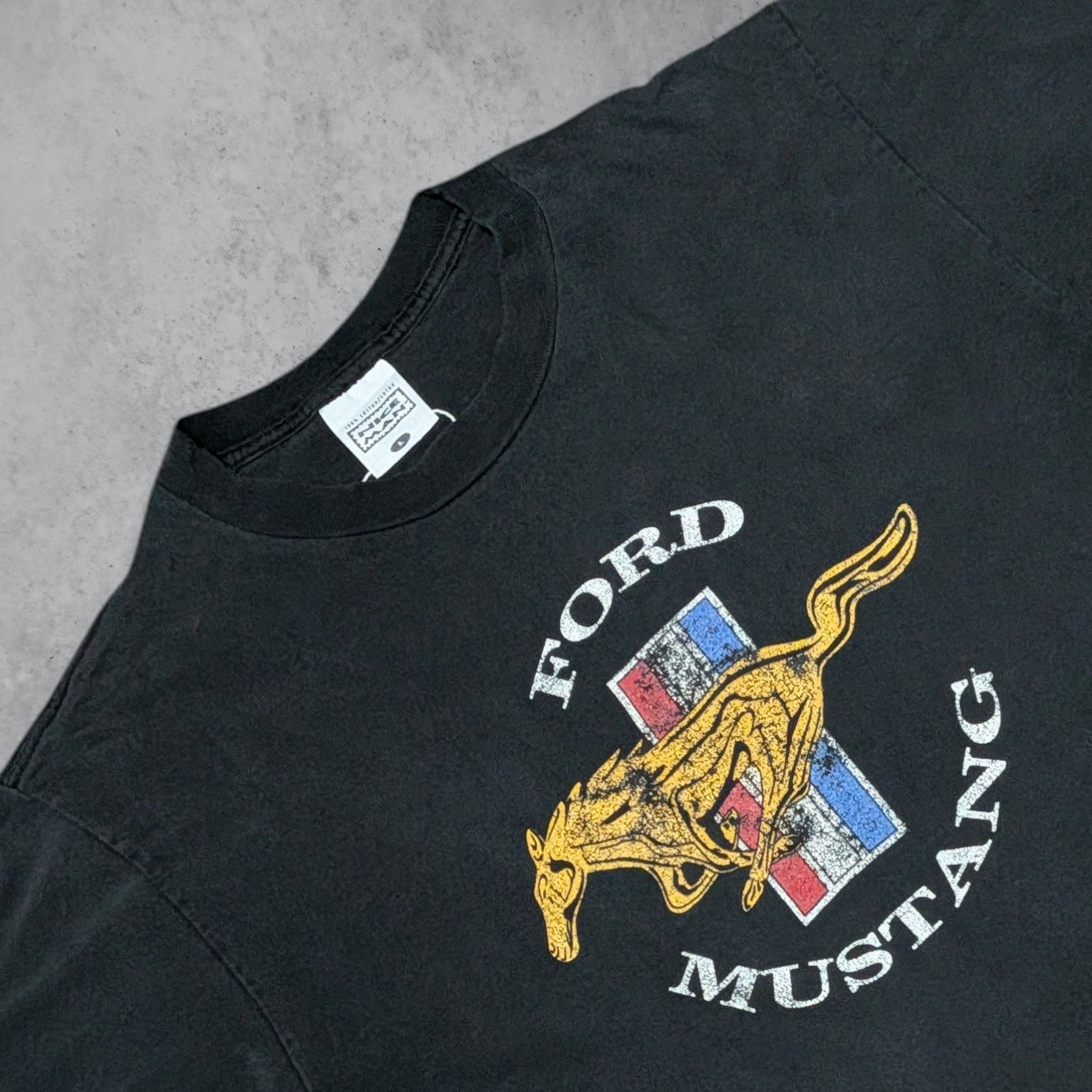 90s FORD MUSTANG 企業Tシャツ アドバタイジング 90s FORD MUSTANG 企業Tシャツ アドバタイジング