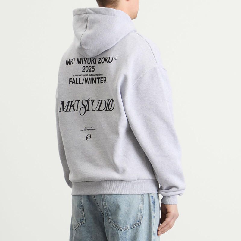 エムケーアイ メンズ アウター パーカー・スウェット MKI Script Hoody Grey グレー