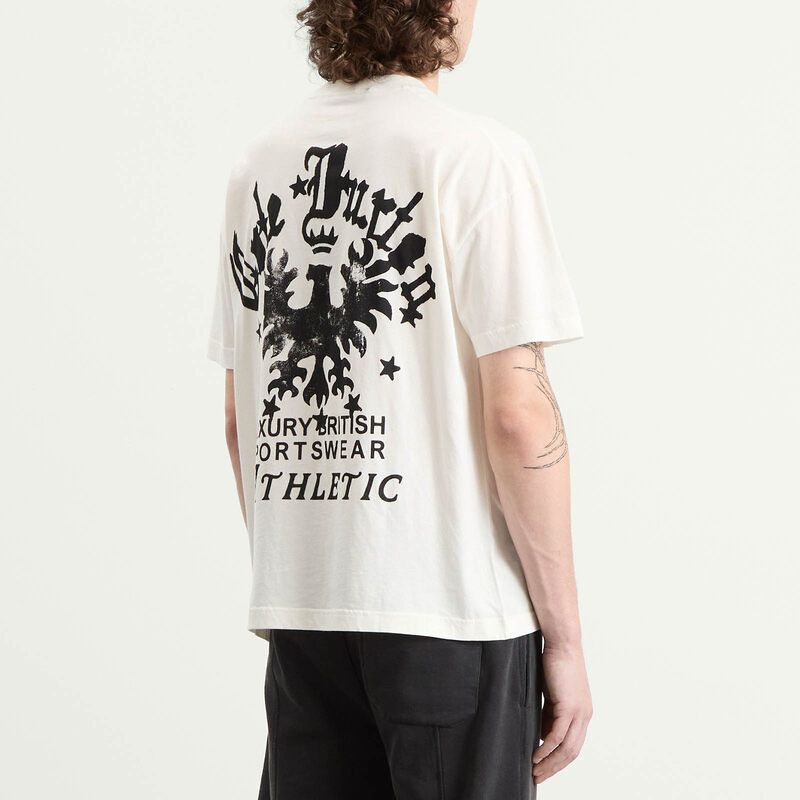 コール バクストン メンズ トップス Tシャツ Cole Buxton Vulturemblem TShirt Vintage White ホワイト