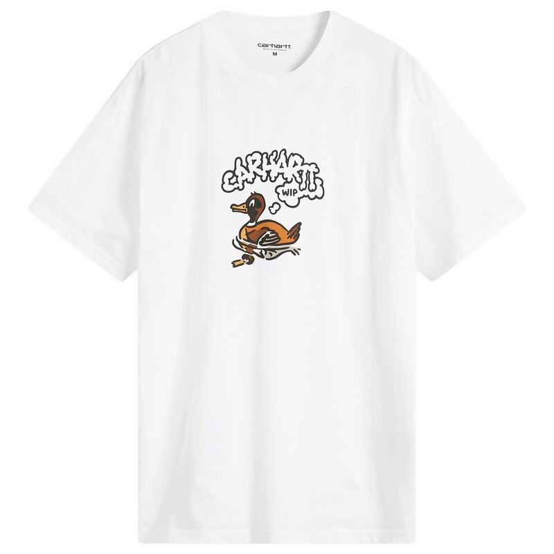 カーハート メンズ トップス Tシャツ Carhartt WIP Duck TShirt White ホワイト