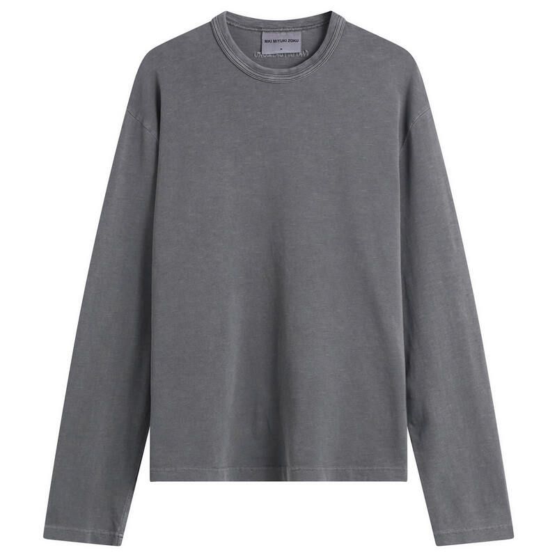 エムケーアイ メンズ トップス シャツ MKI 220 Gsm Slub Long Sleeve Pigment Black ブラック 14,045円