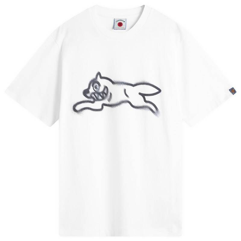 アイスクリーム メンズ トップス Tシャツ ICECREAM Spray Paint Running Dog TShirt White ホワイト