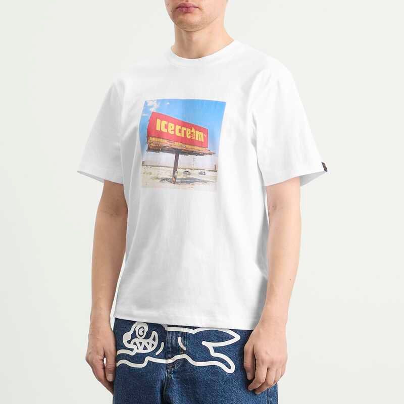 アイスクリーム メンズ トップス Tシャツ ICECREAM Billboard TShirt White ホワイト アイスクリーム メンズ トップス Tシャツ ICECREAM Billboard TShirt White ホワイト