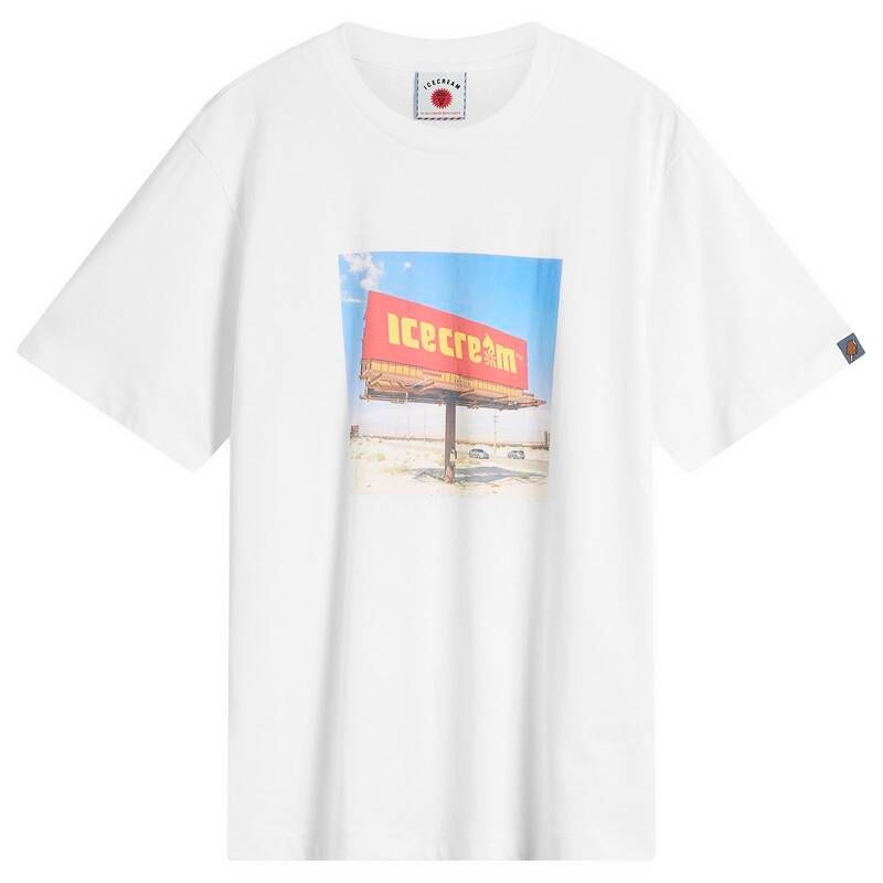 アイスクリーム メンズ トップス Tシャツ ICECREAM Billboard TShirt White ホワイト